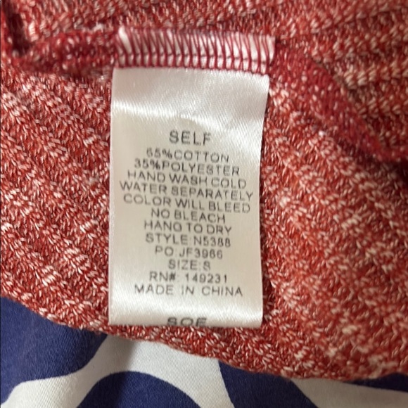 Kori America Red Cowl Neck Sweater with Long Sleeves - Picture 4 of 4